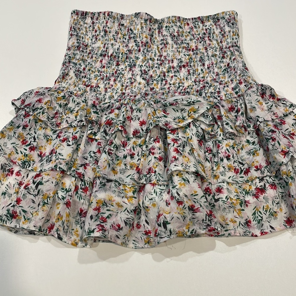 Falling Love multi colored Printed Ruffle Skirt - Picture 5 of 5